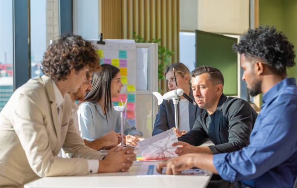 istock Startup Team Develops Portable Wind Turbine Prototype for Investor Funding 2202203199
