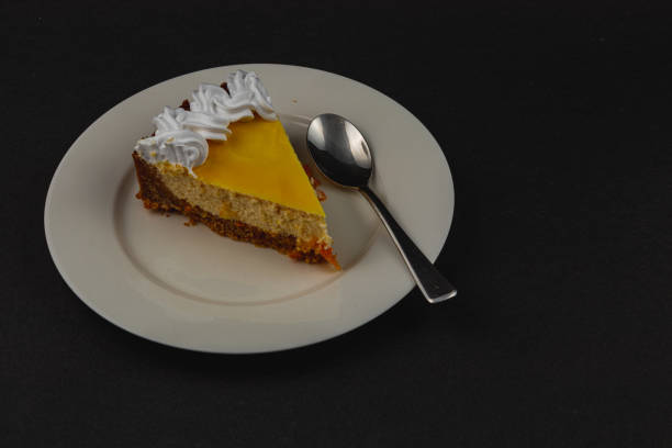 istock Delightful orange cheesecake with aromatic espresso perfectly paired 2202203306