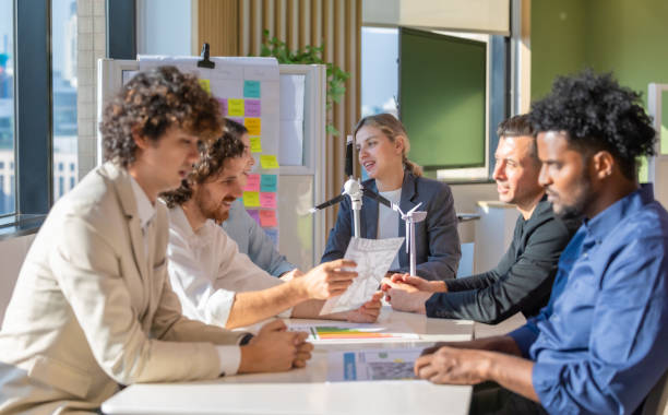 istock Startup Team Develops Portable Wind Turbine Prototype for Investor Funding 2202203451
