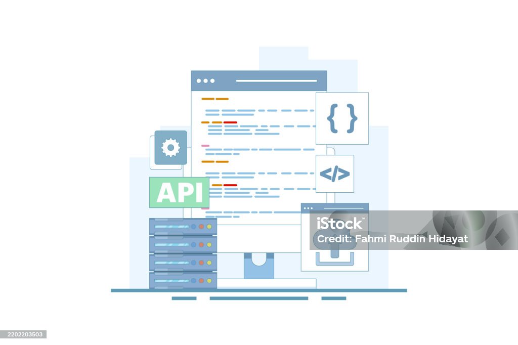 Application Programming Interface Concept Api Provides An Interface For ...
