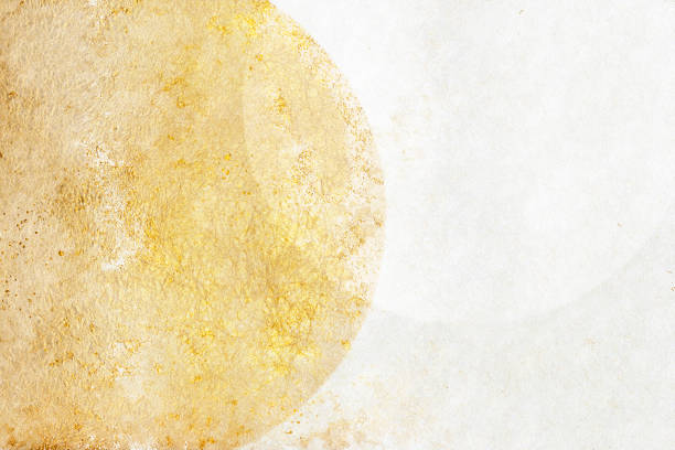 istock White Japanese paper and gold pattern background material with Japanese beauty. 2202207193