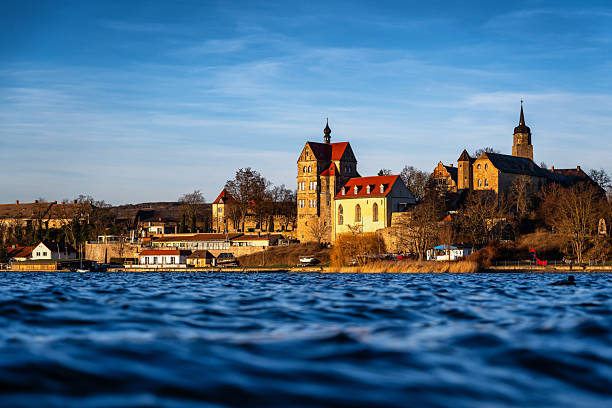 istock Seeburg on the rippling Sweet Lake in the evening 2202207749