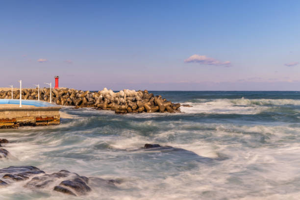 Jumunjin Beach, Gangwon Province Winter Scenery