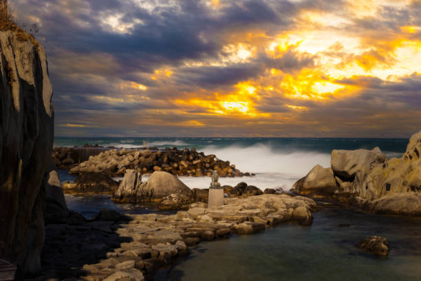 Jumunjin Beach, Gangwon Province Winter Scenery
