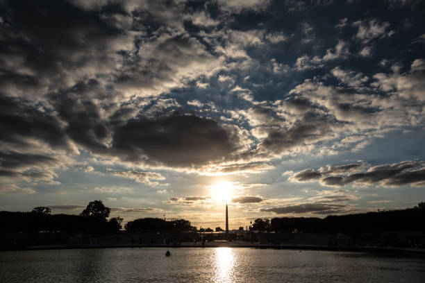 istock Dramatic Sunset Over the Luxor Obelisk - Paris, France 2202210697