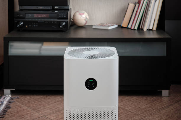 istock Air purifier filter in an apartment or house. 2202210928