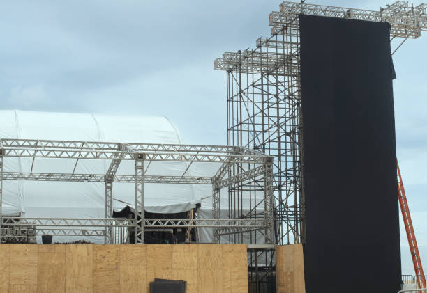 istock construction of a stage for an open air concert 2202213071