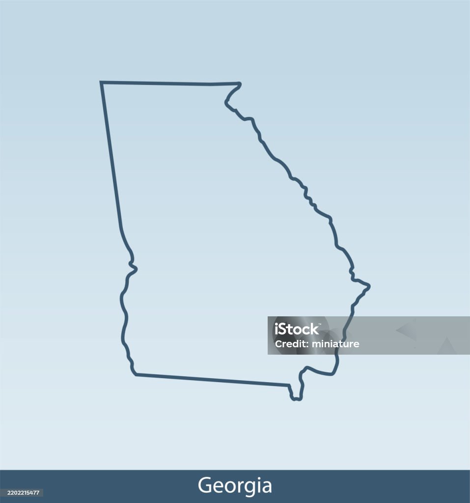 Georgia Mapula Georgia Map Stock Illustration - Download Image Now - Abstract ...