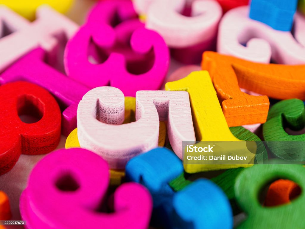 Bright Numbers Bright Numbers On A Neutral Background Creating An Eyecatching Visual ...