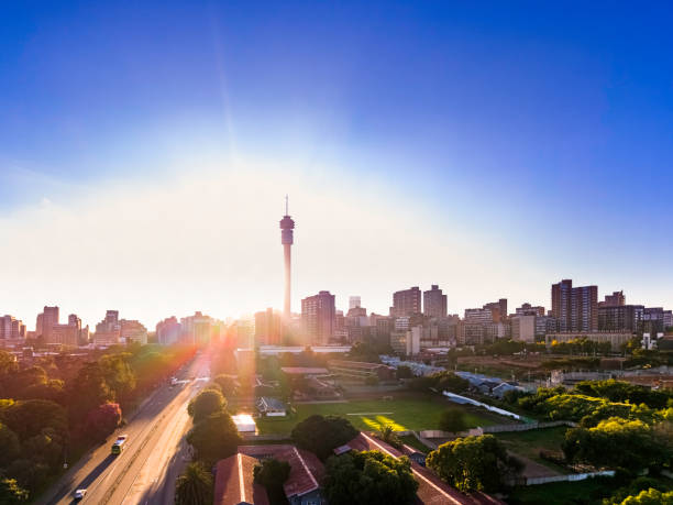 istock Johannesburg Sunrise With Hillbrow 2202220652