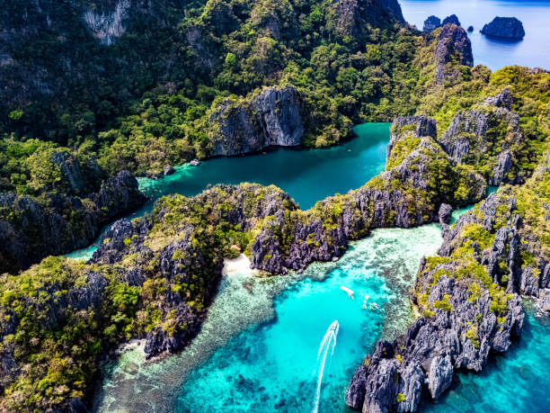 istock Big and Small Lagoons at Miniloc Island, Palawan, Philippines 2202236025