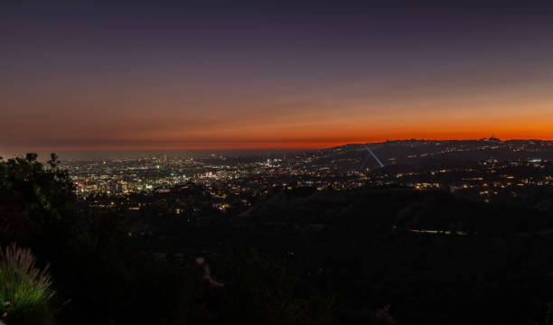 istock Sunset over Los Angeles 2202237134