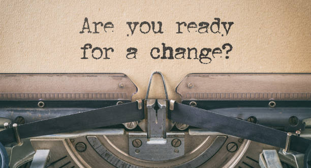 istock Vintage typewriter - Are you ready for a change 2202237864