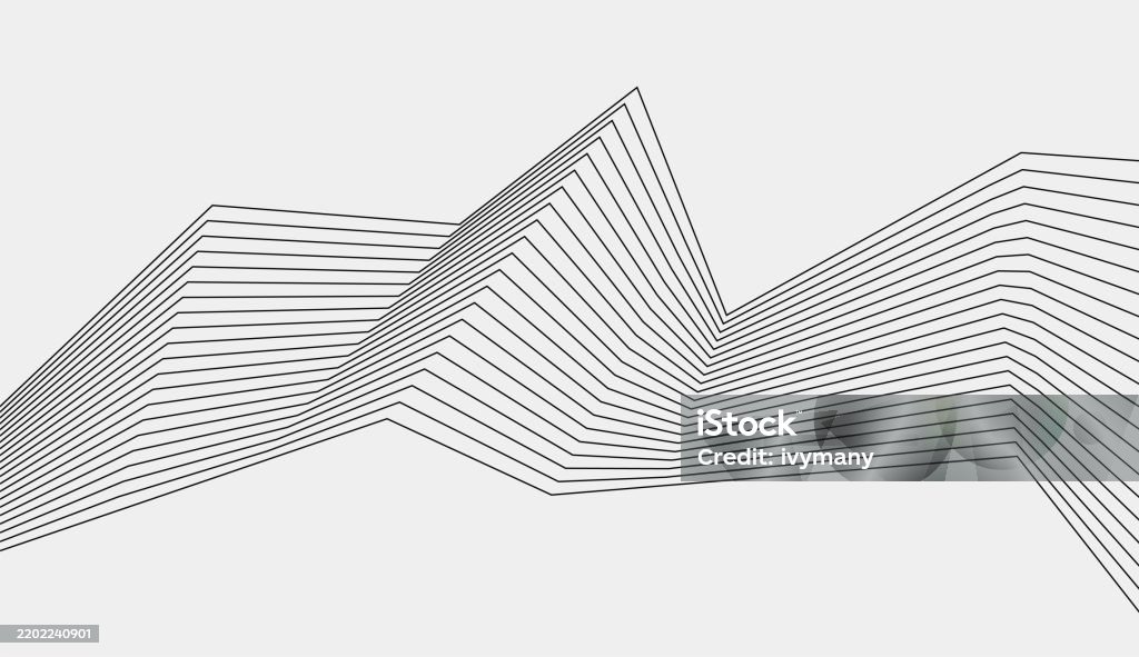 Subtle Abstract Line System Abstract Line Art Element Background Stock Illustration - Download ...