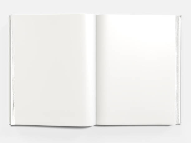 istock Open Magazine or Book cover mockup design isolated on white background. Blank template for presentation a publisher, notebook, catalogs, brochures, magazines, diary, journal, booklet or publication 2202255448