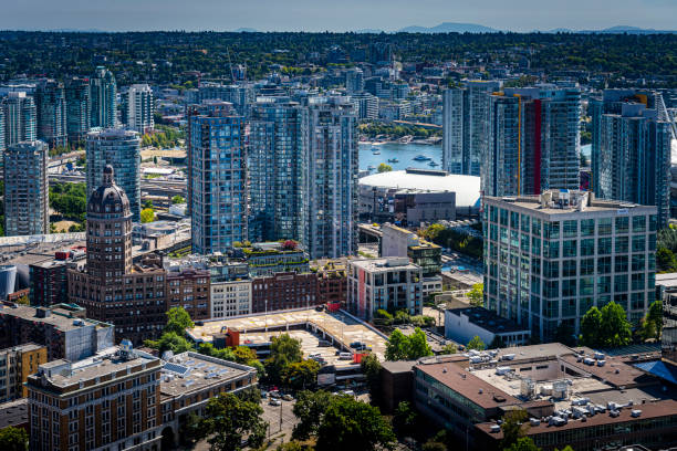 modern office buildings in Vancouver in Canada