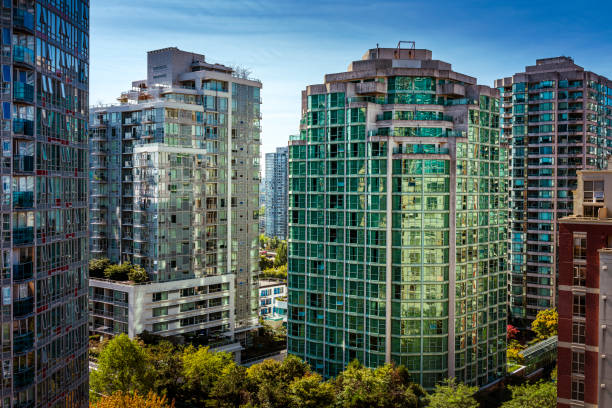 modern office buildings in Vancouver in Canada