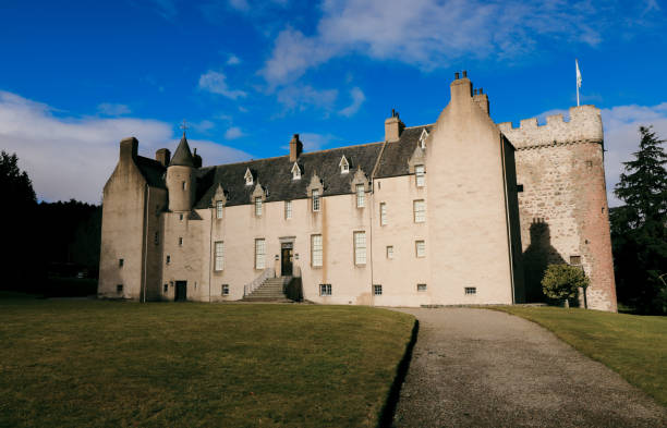 Clackmannan Scotland Uk, October 2th of 2023 Clackmannan Tower is a notable historical tower house located on King Seat Hill in Clackmannan, Clackmannanshire, Scotland. It dates back to the 14th century and was built by a descendant of Robert the Bruce. The tower is known for its high-quality stonework and has been a prominent landmark visible from miles around