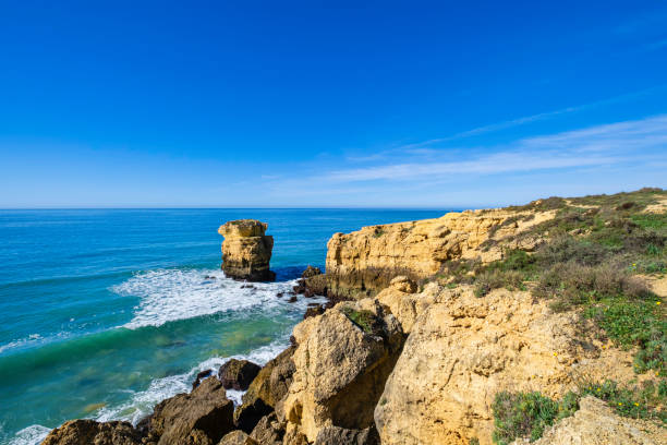 istock Rocky coastline in the Algarve (Portugal) 2202267744