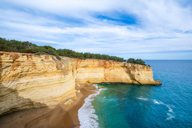 istock Praia da Corredoura, a sheltered beach in the Algarve (Portugal) 2202268119