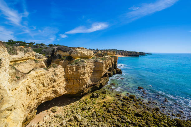 istock Rocky coastline in the Algarve (Portugal) 2202270888