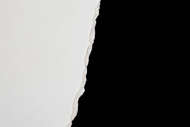 istock White ripped paper torn edges strips isolated on black background 2202278702