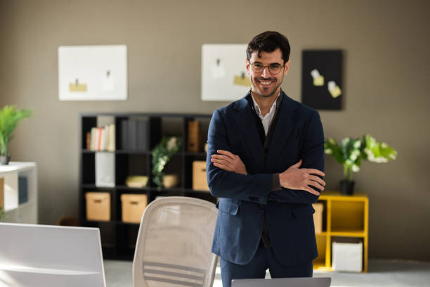 istock Portrait of a handsome, young businessman 2202280105