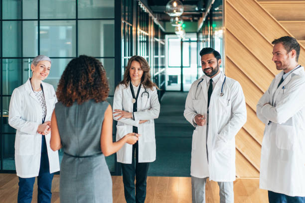 istock Collaborative medical team meeting in a modern office 2202280922