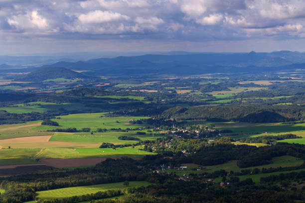 istock View from the Jested tower, telecommunication transmitter on mountain near Liberec, Bohemia, Czech Republic, UNESCO World Heritage Site 2202287430