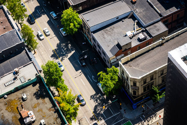 istock aerial view over Vancouver in Canada 2202288245