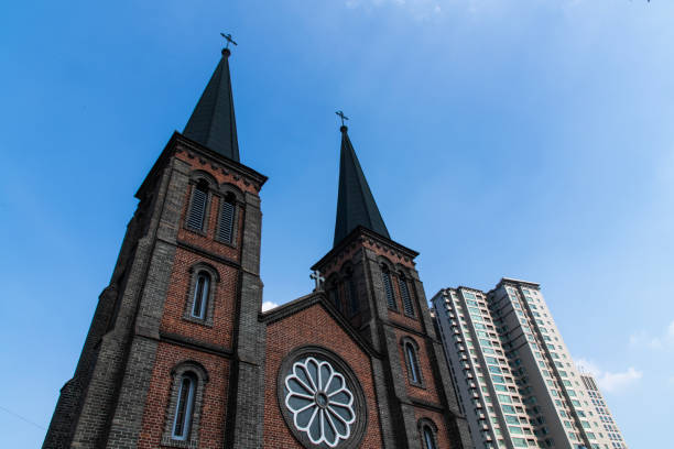 istock low-angle view of the church 2202289335