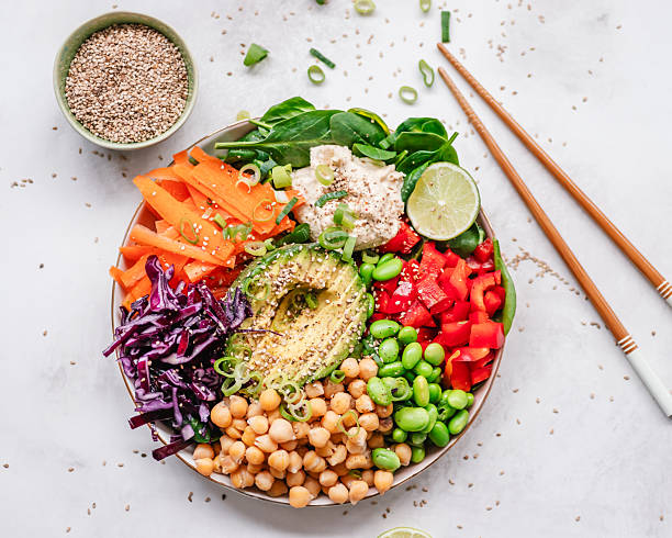 istock Healthy vegan salad bowl with chickpeas 2202291315