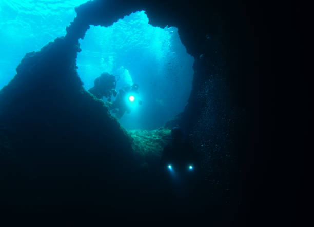 istock Cave diving in Lucice cave, Adriatic Sea, Croatia 2202306285