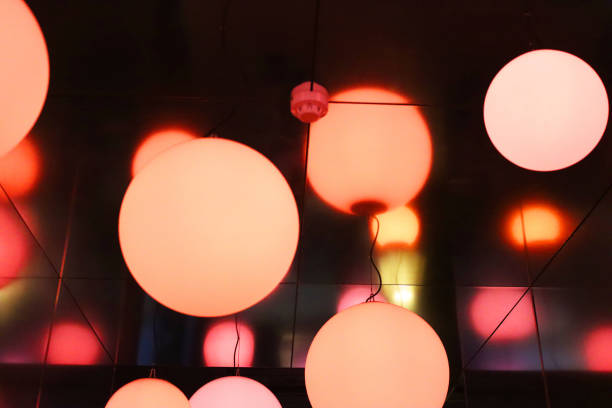 istock Color spheres in the dark room 2202312707