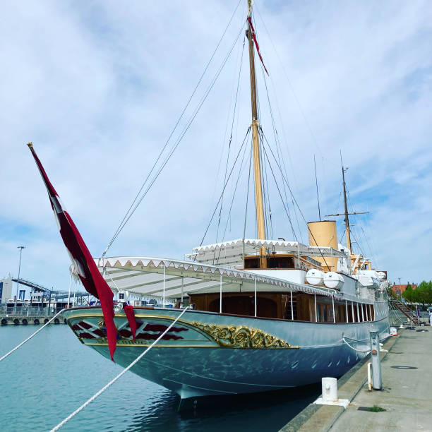 The royal family - Queen Margrethe visitted Rønne on the small danish island Bornholm in may 2022. While she had official visits - the boat was at the harbour to be admired by the population of the island.
