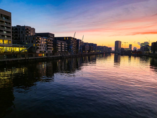 istock Sunrise in Hamburg, Hafencity. 2202322700