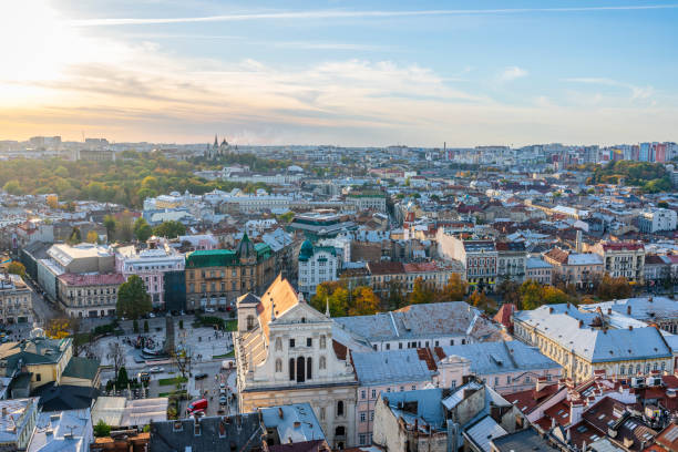 istock Panorama of Lviv 2202332735