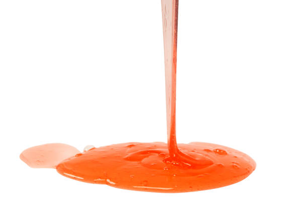 istock Red slime toy isolated on a white background. 2202336141