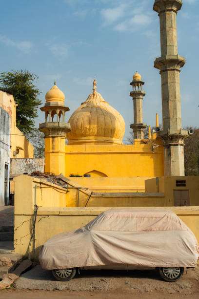Details of Jaipur architecture and covered car