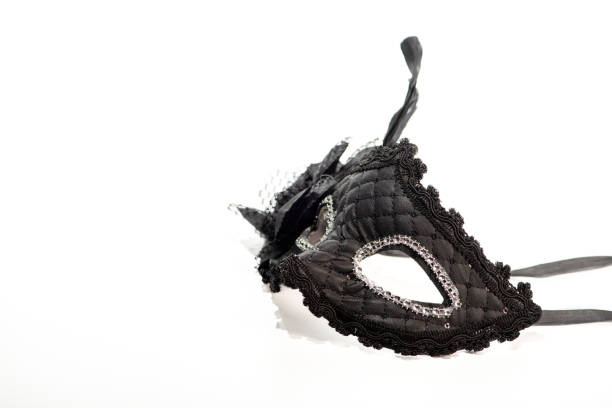 istock Carnival mask, beautiful carnival mask in detail, with white background, selective focus. 2202349087
