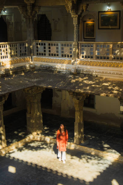istock Woman exploring Udaipur city during trip to India 2202350222