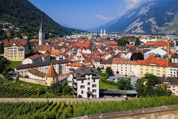 istock Panorama of Chur (Coire) old town, Graubunden, Switzerland. 2202355955