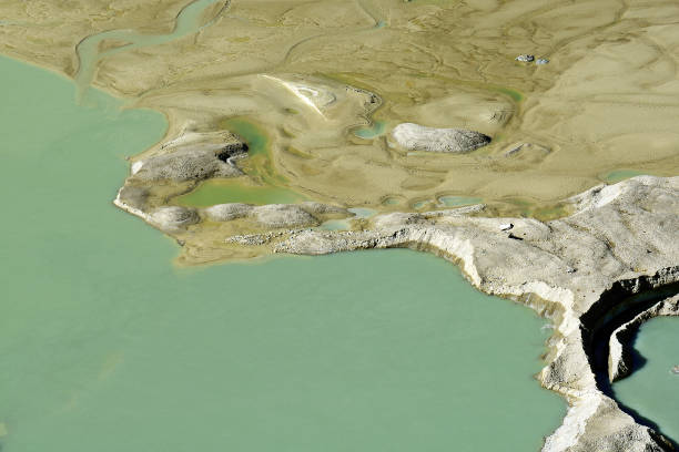 Melting glacier Pasterzen, Grossglockner masiv mountain, Austria - details of a very famous glacier