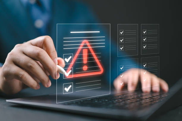 istock Businessman checking the steps through document with a list of checkboxes ,regulation ,Concepts of practices and policies , procedure company articles of association Terms and Conditions 2202374702