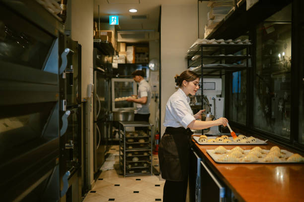 istock Preparing delicious brioche in a bakery in Tokyo 2202378185
