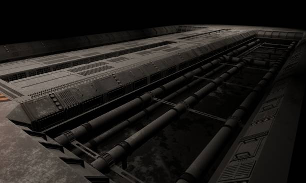 istock Military base of operations science fiction render 2202413151