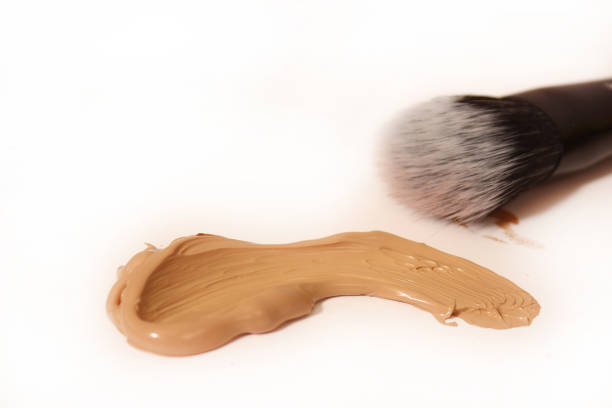 istock Smear of Cosmetic Foundation on Light Background 2202414000