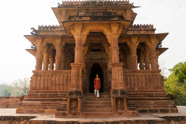 istock Woman exploring Mandore Garden in Jodhpur during trip in Rajasthan 2202425429
