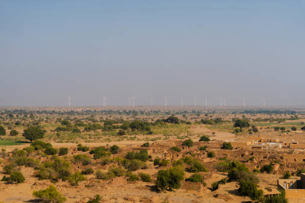 Landscape With Green Trees With Big Mountain Hills