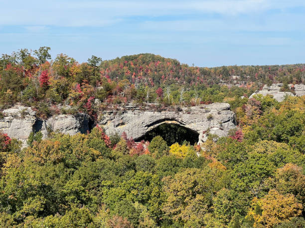 istock Fall Day at Natural Scenic Rock in Daniel Boone National Forest 2202431710